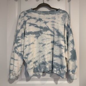 PISTOLA Misha Women’s Blue Tie Dye Crew Neck Pullover Sweatshirt Small